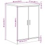 vidaXL Garagen-Aufbewahrungsschrank Artisan-Eiche Massivholz Kiefer 860579_12
