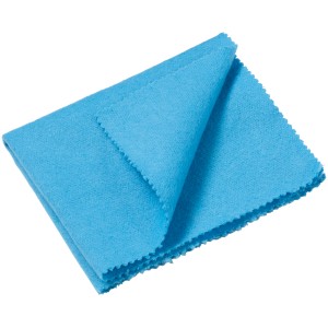 Helles, blaues OBI Antibeschlagtuch für klare Sicht im Auto.