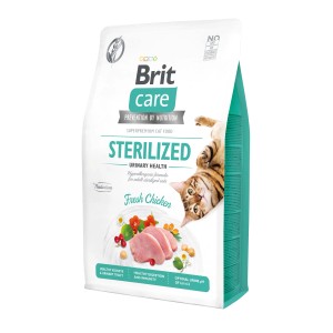 Brit Care Adult Sterilized Katzenfutter mit Insekten & Hering, 2kg Packung.