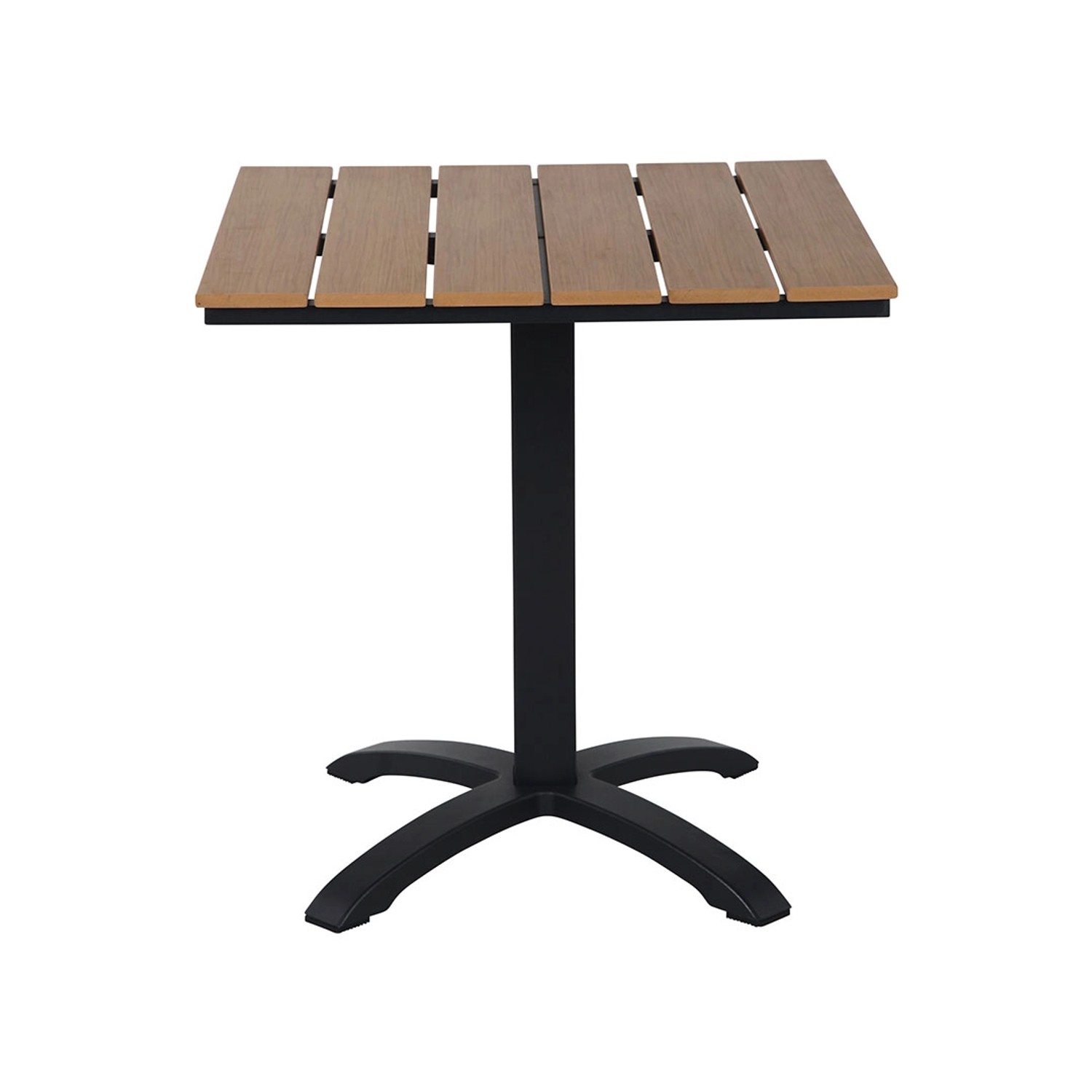 ebuy24 Mads Tisch Schwarz Teak Dekor günstig online kaufen