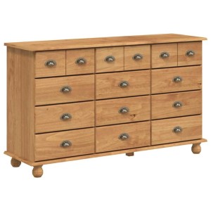 vidaXL Schubladenkommode mit Schubladen ASKIM Braun 79 x 40 x 133,5 cm 4105427