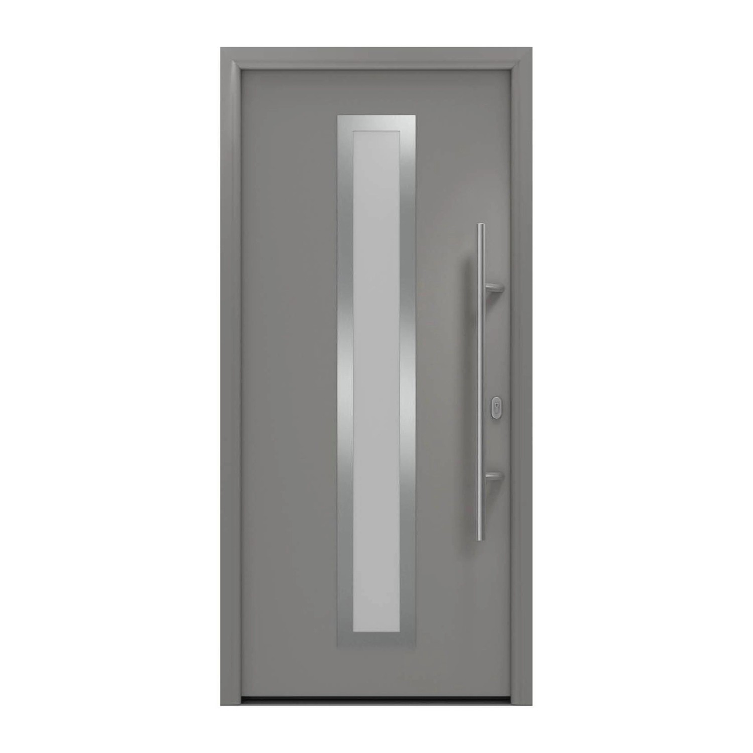 EcoStar Haustür Isopro IP 700S Graualuminium 110 cm x 210 cm DIN R günstig online kaufen