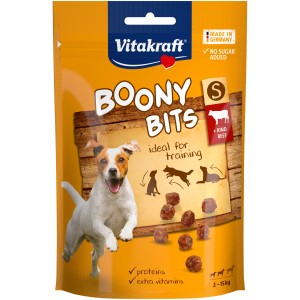 Vitakraft Boony Bits S Rind, Hunde-Belohnungssnacks für das Training. Leckerli mit Proteinen und Vitaminen.