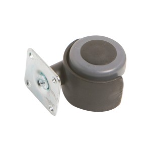 Parkett-Doppelrolle mit Platte, Ø 40 mm, 30 kg Traglast, für empfindliche Böden.