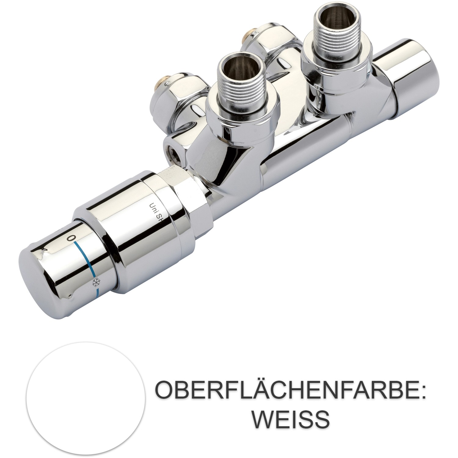 Nordholm Anschlussarmatur TwinReg® 500 schwenkbar Weiß günstig online kaufen