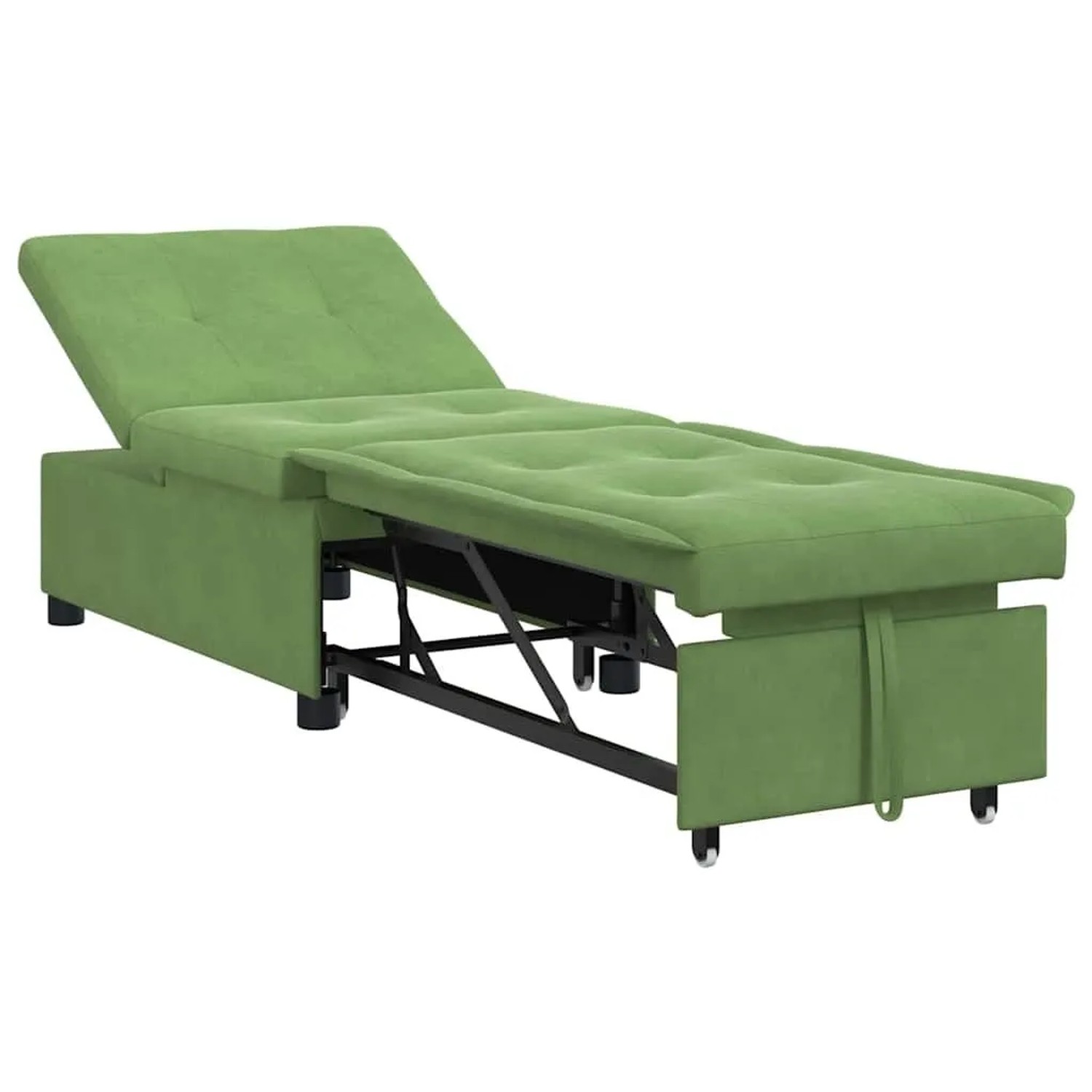 vidaXL Schlafsofa Hellgrün 194 x 67 x 82 cm Samt 42008597