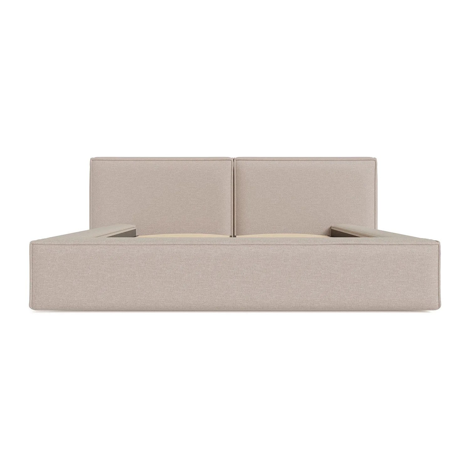 Vente-unique Bett Mit Bettkasten Timano Beige 206 cm