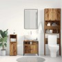 vidaXL Waschbeckenunterschrank in Altholz-Optik, 60x30x60 cm, aus Holzwerkstoff.