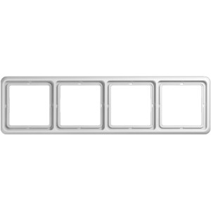 Jung Abdeckrahmen 4-fach CD500 alpinweiß für Schalter und Steckdosen.