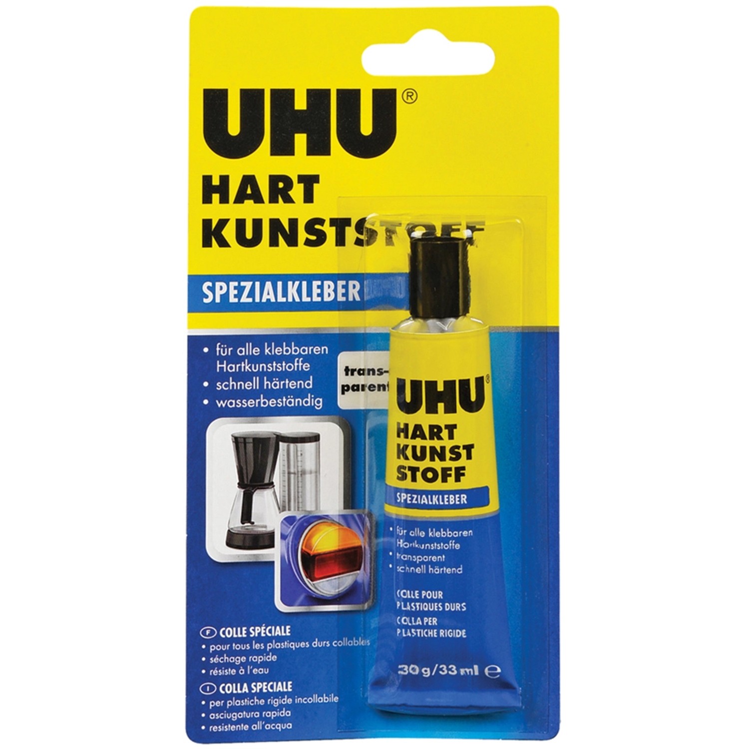 Uhu Hart Kunst Stoff Spezialkleber Transparent 30 g