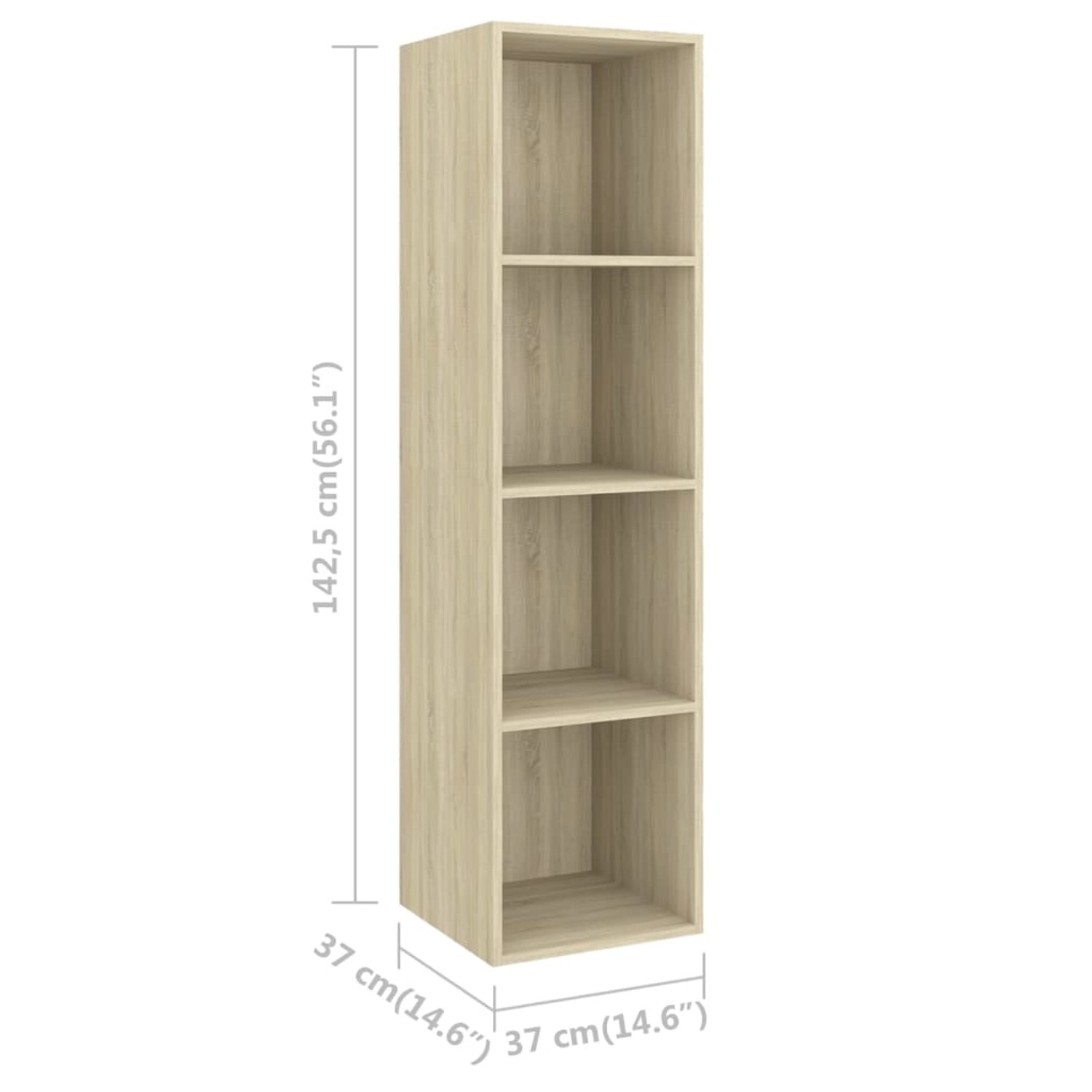 VidaXL 2-tlg. TV-Schrank-Set Sonoma-Eiche Holzwerkstoff  Version 1