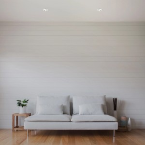 2er-Set Briloner LED-Einbauleuchten Kulana, weiß, 9 cm Durchmesser, warmweißes Licht.