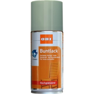 OBI Buntlack Spray LH Salbeigrün, hochglänzend, 150ml Dose.