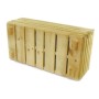 HolzFee Pflanzkasten Akzent aus heller Kiefer, rustikal, 80x40x30 cm, für Garten und Balkon.