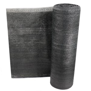 Aquagart Maulwurfnetz 10m² als Rolle, dunkelgrüne Maulwurfsperre aus HDPE-Gewebe.