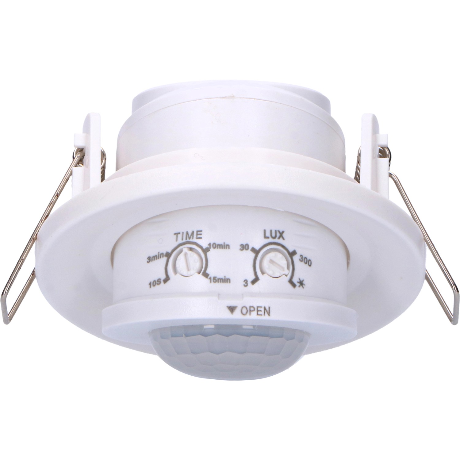 LED's light Einbau-Deckensensor PIR LED + Halogen 360° IP20 Weiß
