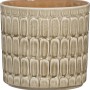 Scheurich Übertopf Luna, Ø 14 cm, Keramik, mit Reliefmuster in Beige.