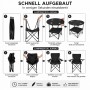 BigDean Camping Set 4x Campingstühle & 1x Campingtisch Campingstuhl mit Tisch Set Klappbar Camping Tisch Stuhl Set Campingstuhl Faltbar Angelstuhl_5