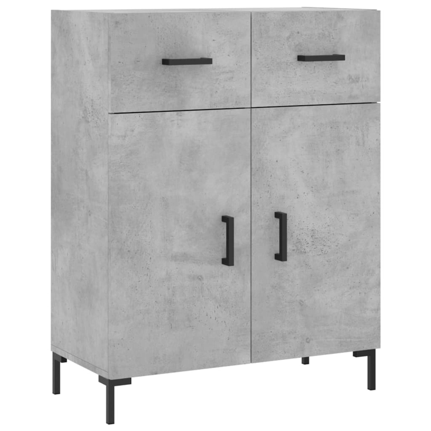 vidaXL Sideboard Betongrau 69,5x34x90 cm Holzwerkstoff 827984 günstig online kaufen