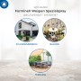 Anwendungsbereiche des FormineX Wespen Spezialsprays: Außenbereich, Balkon und Terrasse.