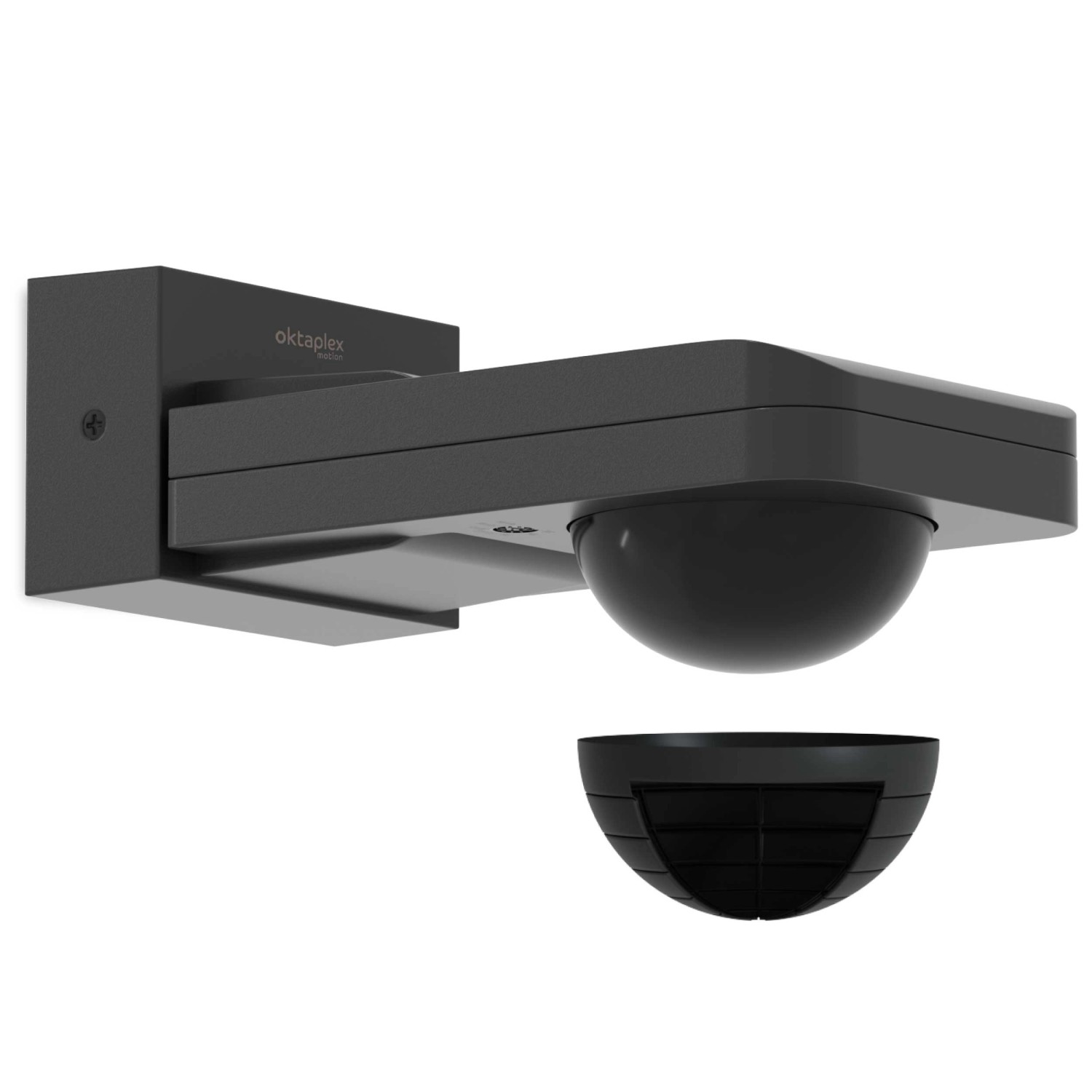 Oktaplex Tea Bewegungsmelder 360 Grad 9m Außen Schwenkbar Anthrazit IP65