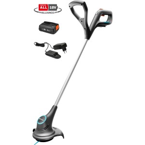 Gardena Akku-Trimmer SmallCut 23/18V P4A Set mit Akku und Ladegerät.