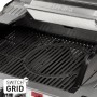 Detailaufnahme des Enders Gasgrill Uniq 4 IK Cruster mit emailliertem Gussrost (Switch Grid) und Cruster-Oberhitze.