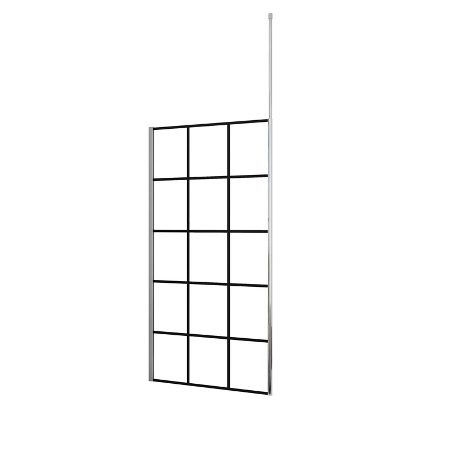 Duschparadies 100 x 200cm Walk in Duschwand 8mm Nano Glas Dusche Duschtrenn günstig online kaufen