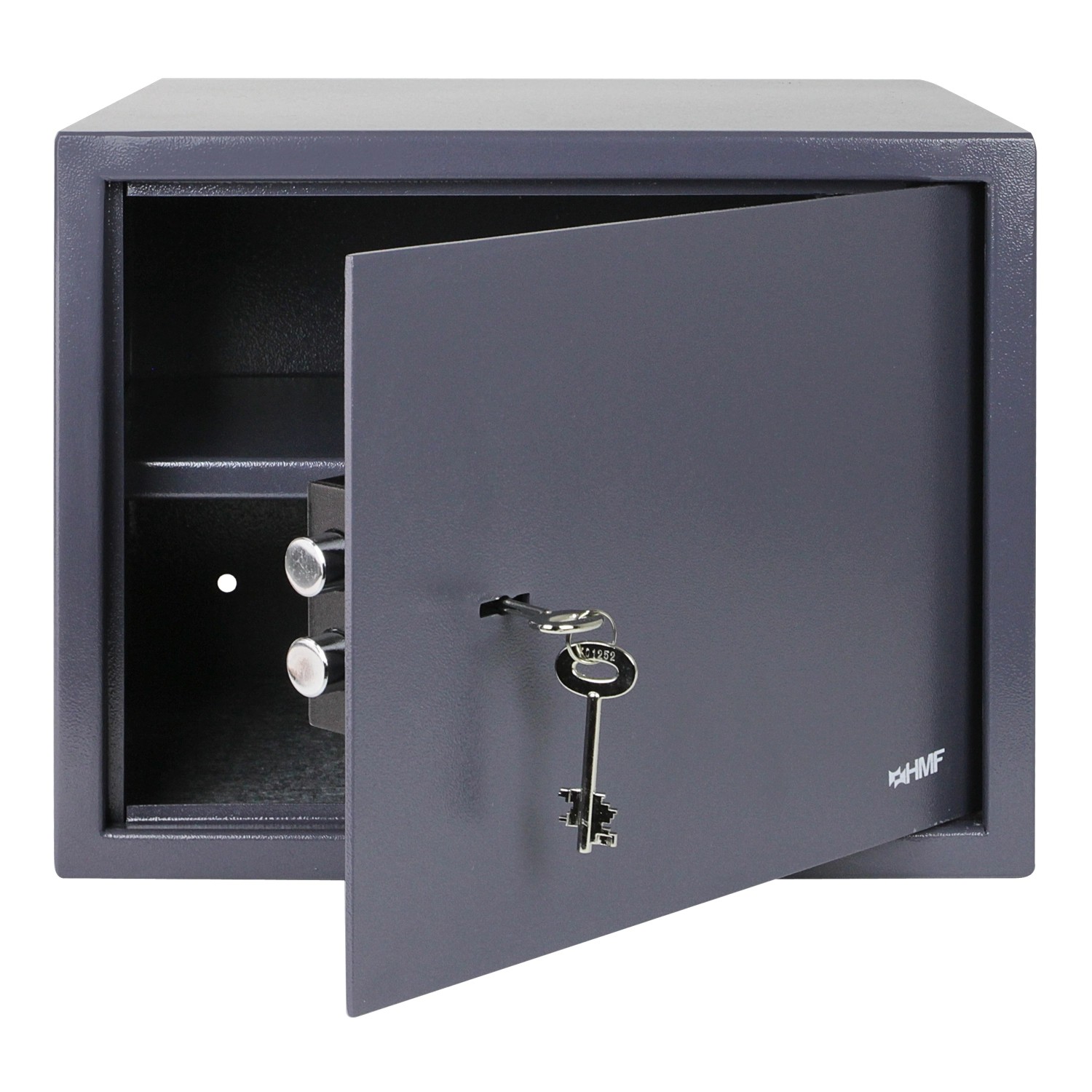 HMF 49203-11 Safe Tresor Schlüssel Möbeltresor 38 x 30 x 30 cm Anthrazit