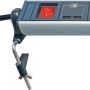 Schwaiger® 4-fach Steckdosenleiste mit USB und Tischbefestigung für Computer & Multimedia.