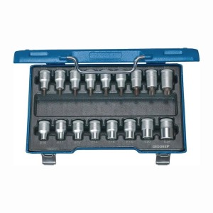 Gedore Steckschlüsselsatz ITX 19 TX 017 17Tlg  1 2 Zoll T20 T60 E10 E24 6129520