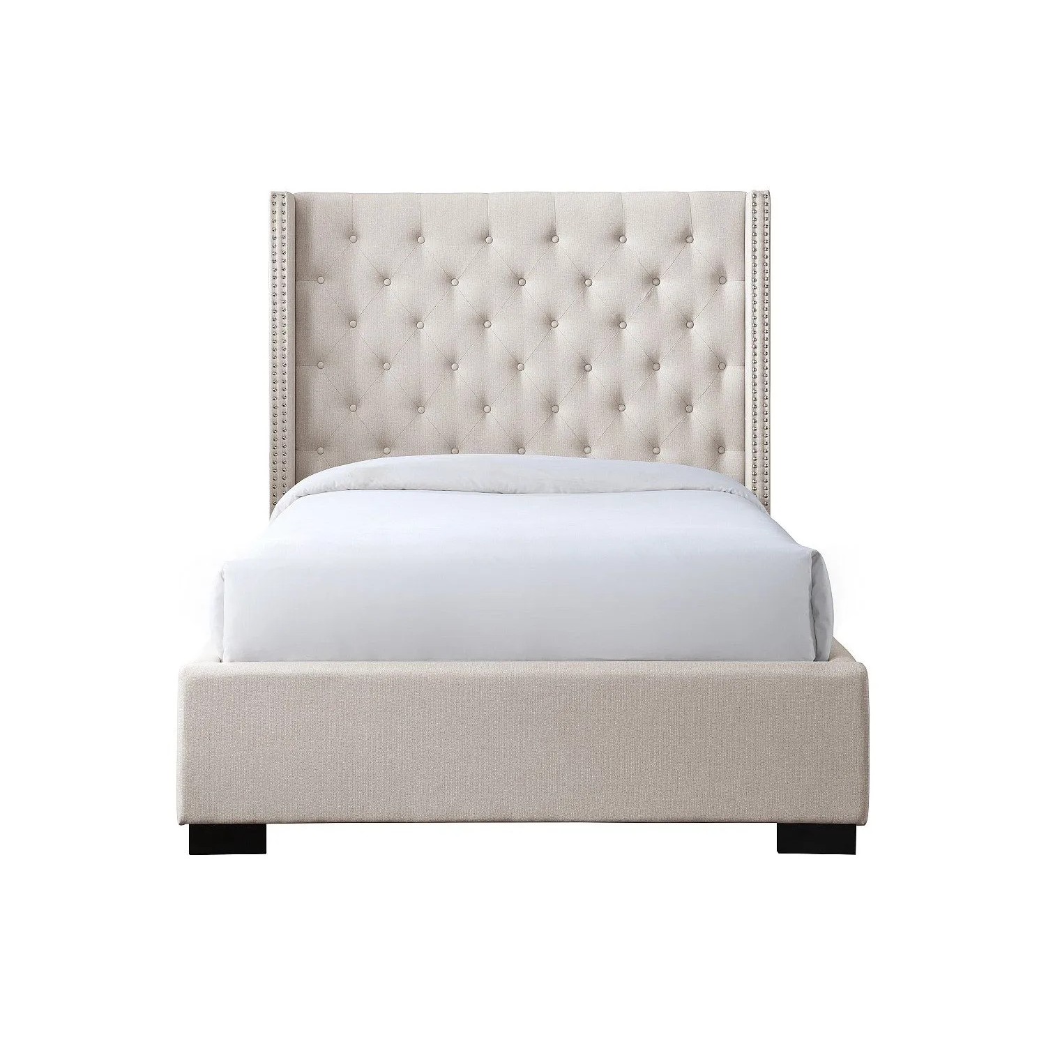 Vente-unique Bettrahmen Massimo Beige 114 cm