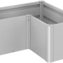 Biohort Belvedere Mini Pflanzbeet, L100, Silber-Metallic, Metall-Hochbeet für Garten und Balkon.