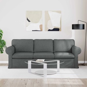 vidaXL Sofa Dunkelgrau 215 x 82 x 80 cm Stoff 42024314