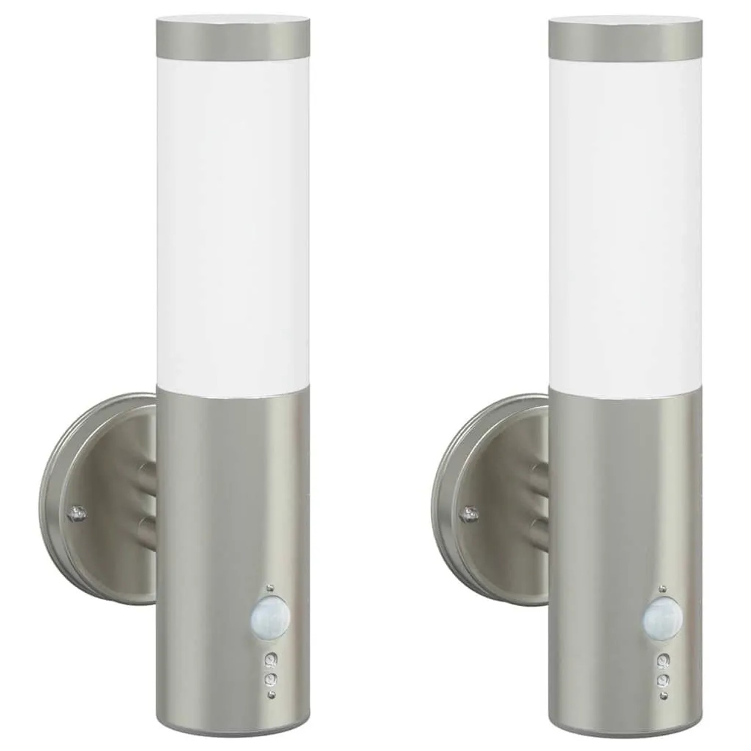 vidaXL Außenwandleuchte 2 Stk Silber 15 x 7,5 x 33 cm 4005954