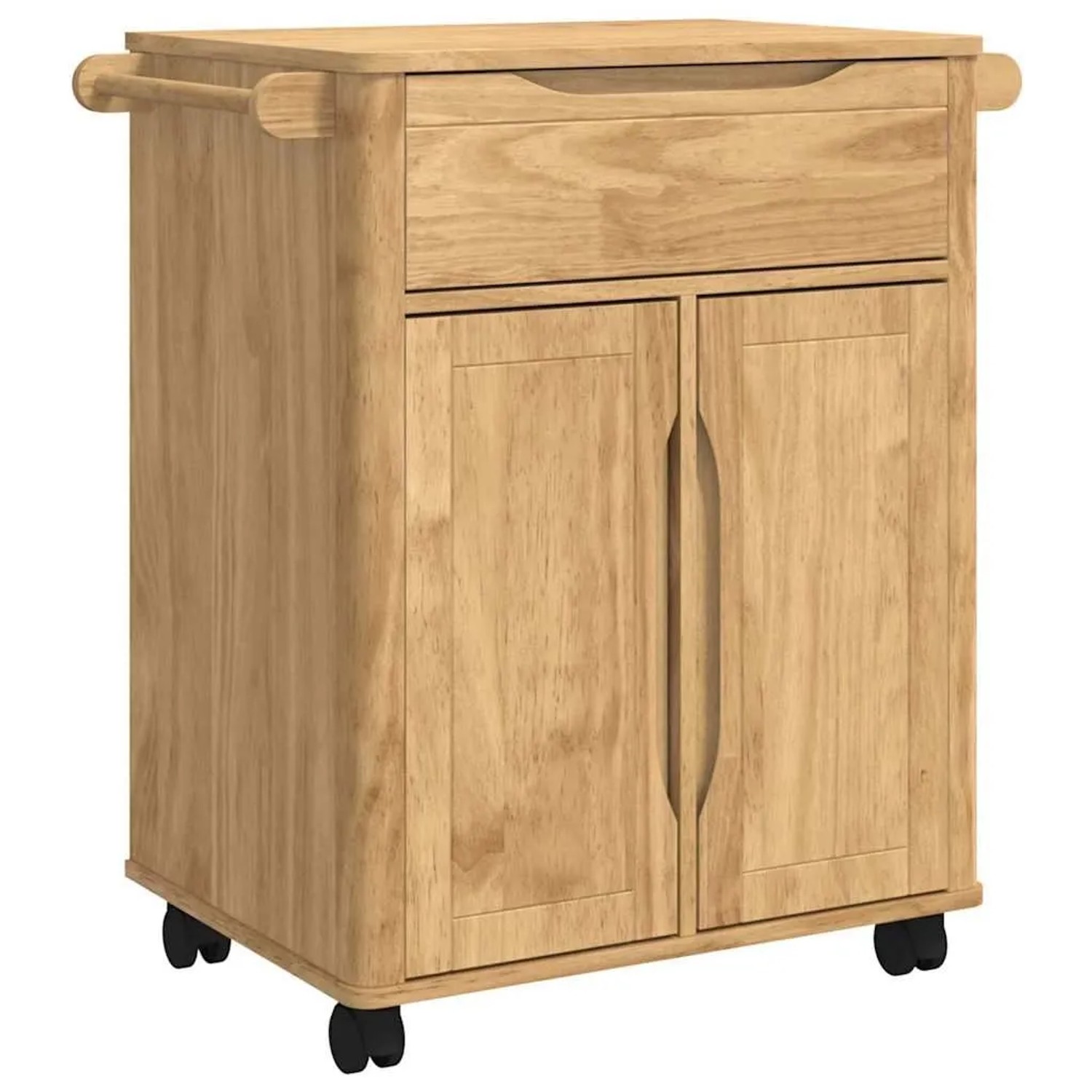 vidaXL Küchentrolley FLORO Wachsbraun 72,5 x 45 x 80 cm 42011249