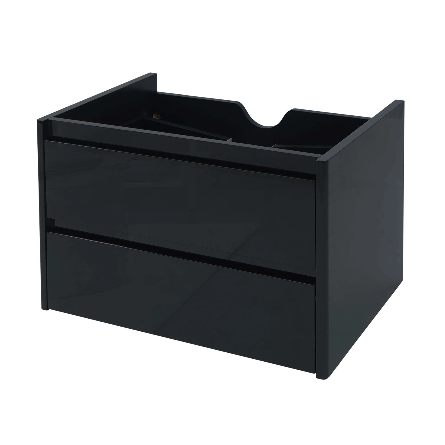 MCW Waschbeckenunterschrank B19 50x60cm Schwarz