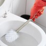 Relaxdays WC-Bürste Kunststoff Edelstahl Weiß Silber 5er Set Abnehmbar 35 cm x ø 8 cm_2
