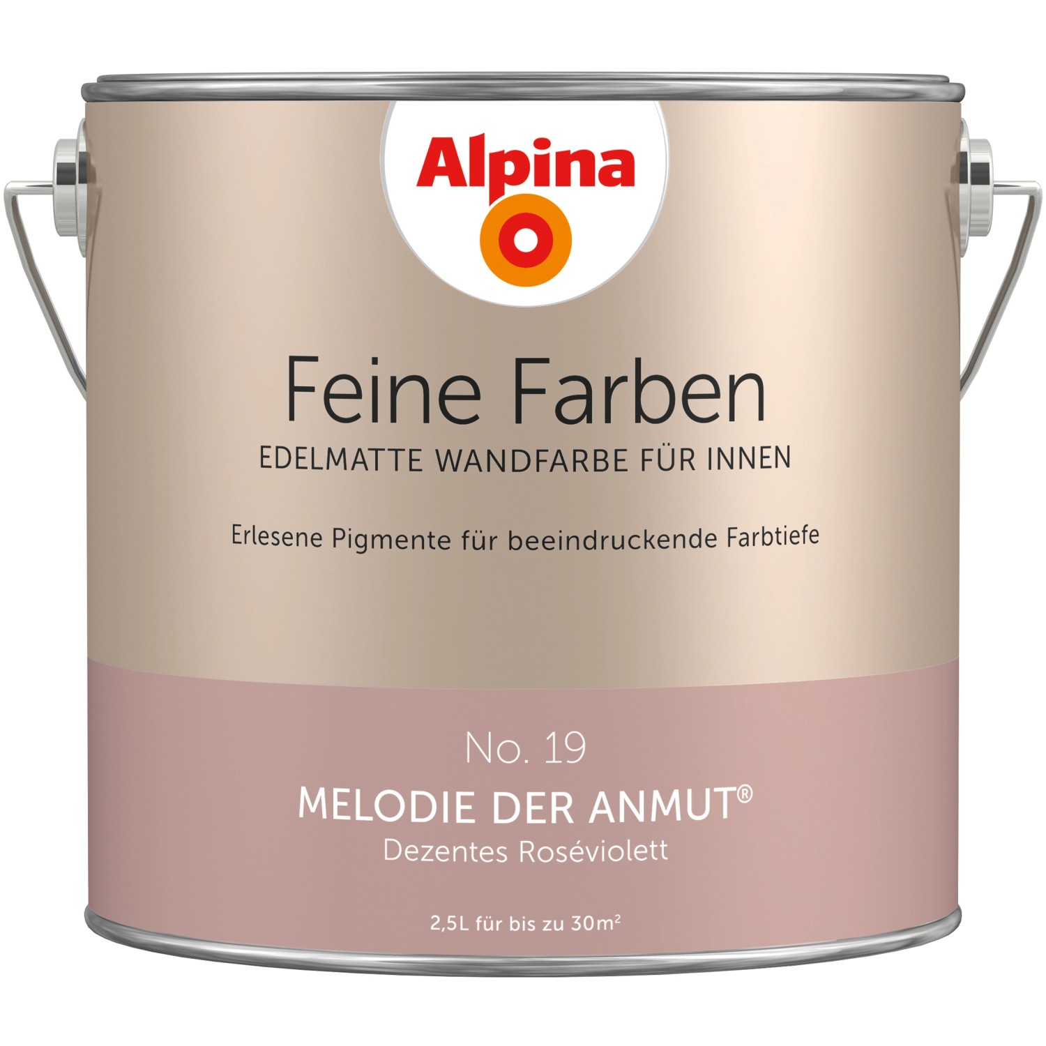 Alpina Feine Farben No. 19 Melodie der Anmut® Rosa edelmatt 2,5 l
