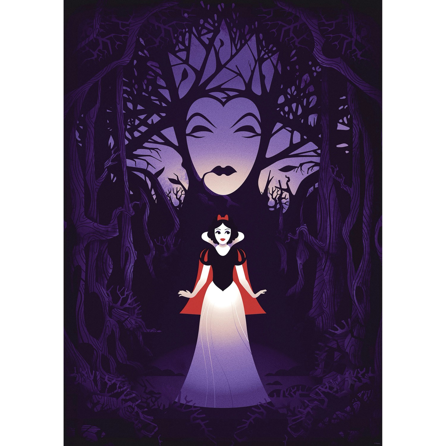 Komar Wandbild Disney Snow White Evil Queen 50 cm x 70 cm Lila günstig online kaufen