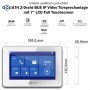 Goliath Basic Line 5-Familienhaus Video Türsprechanlage Monitor Weiß - Silber Ausenstation Unterputzdose_2