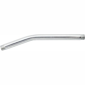 Gebogenes Düsenrohr (M10) für Handhebelfettpresse, Stahl verchromt.