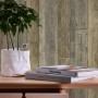 PROFHOME Holz Tapete in Grau, Weiß und Beige mit Holzoptik. Dekorative Vliestapete für Wohnräume.
