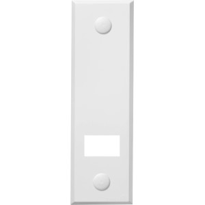 Weiße Schellenberg Abdeckplatte Standard Maxi für Rollladen Gurtwickler, 135mm Lochabstand.
