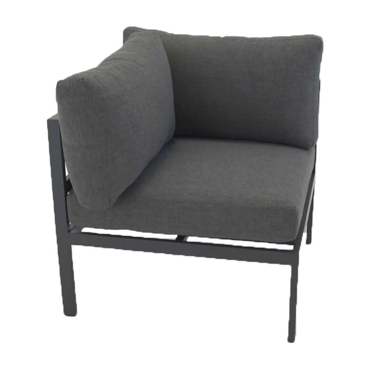 ebuy24 Copacabana Gartensofa Eckteil Grau Sitzhöhe cm 40 Sitzbreite cm 60 S günstig online kaufen