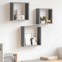vidaXL Würfelregale 3 Stk Grau MDF 323951_2