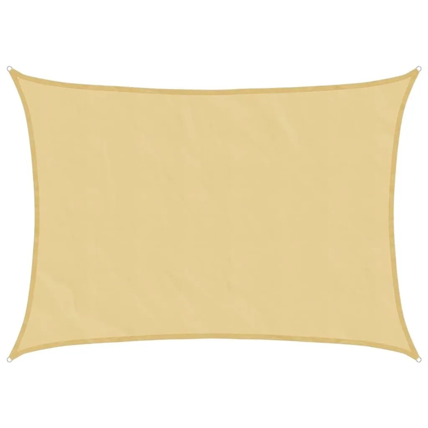 Furnicato Sonnensegel Sandfarbe 8x6 M 100% Polyester Oxford