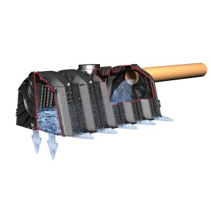 Garantia Sicker-Tunnel 2400L Set zur Regenwasserversickerung, mit Geotextil und Endplatten.