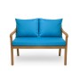 Setgarden  Mix Bench Kissen Outdoor Kissen Bankauflage 120x60+2x50x56cm Kissen Für 2-Sitzer Bänke 1tlg Blau_2
