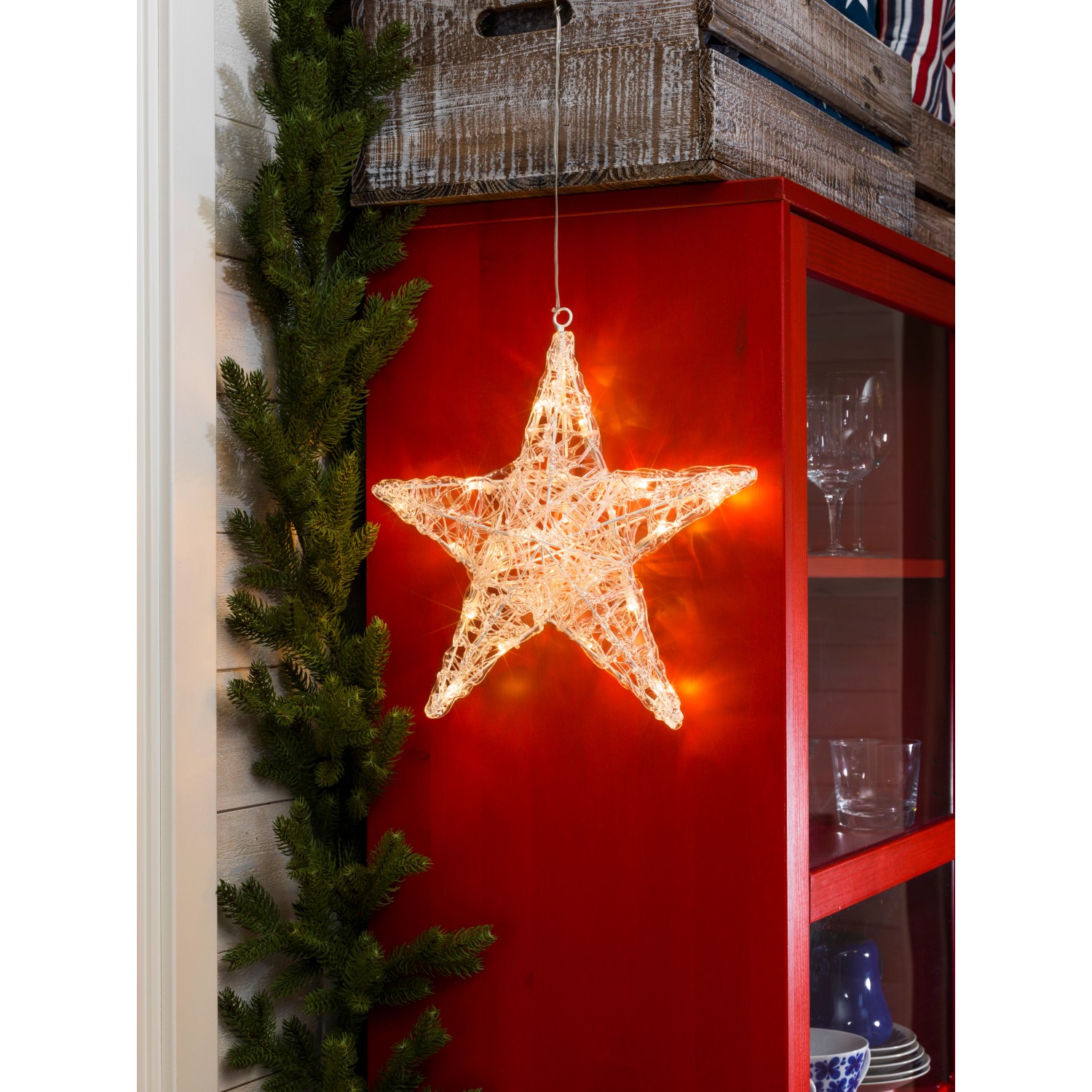 Konstsmide LED-Acryl Stern 24 Dioden Warmweiß